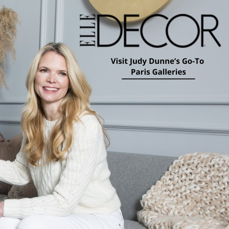 ELLE DECOR - Designer Judy Dunne shares her go-to galleries to visit
